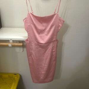 Pink Satin home coming Dress